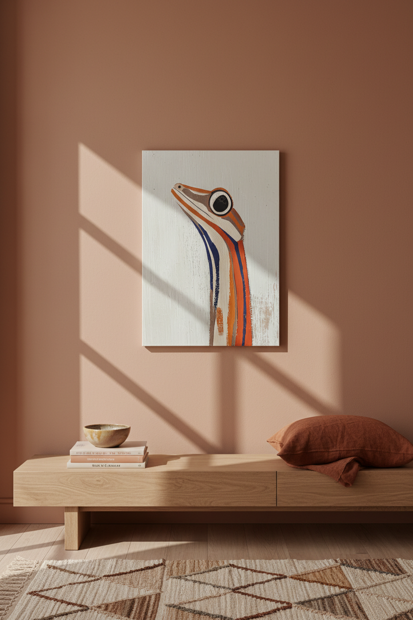 Kleurrijke Kameleon in Profiel