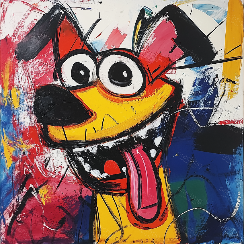 Speelse Hond in Beweging