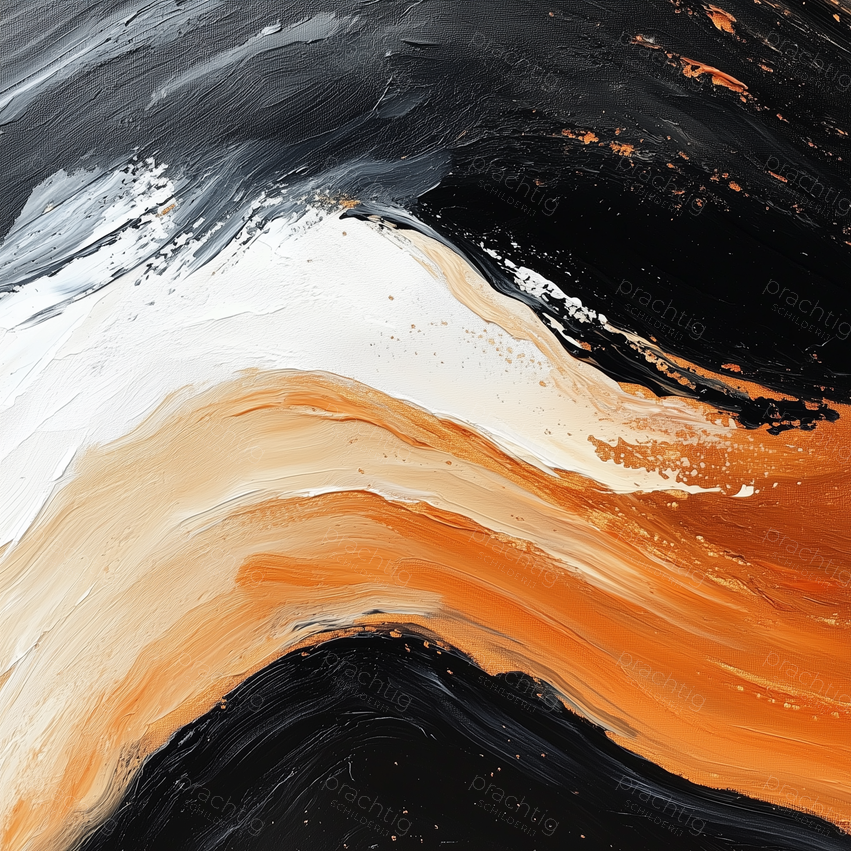 Vurig Oranje en Zwart Contrast