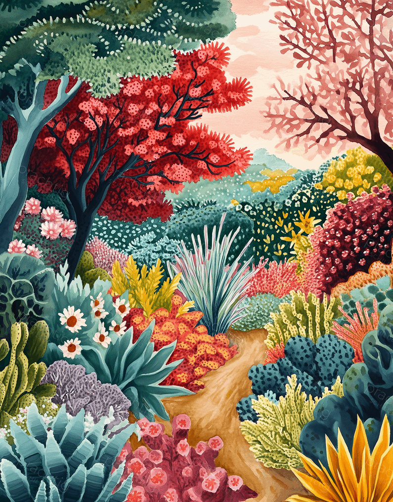 Kleurrijke Tuin in Bloei