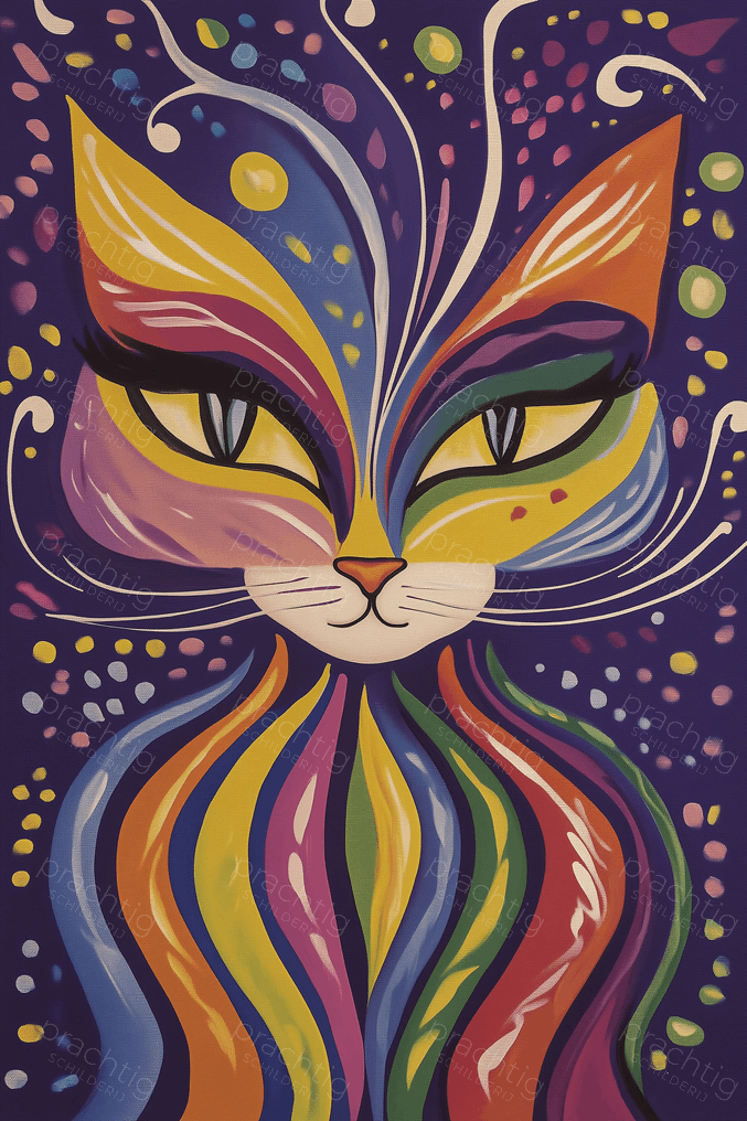 Vrolijke Regenboogkat