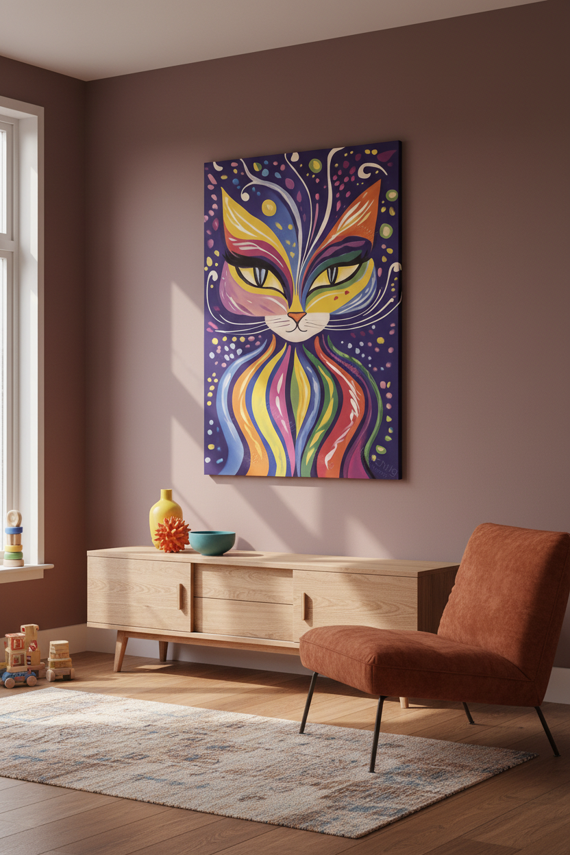 Vrolijke Regenboogkat