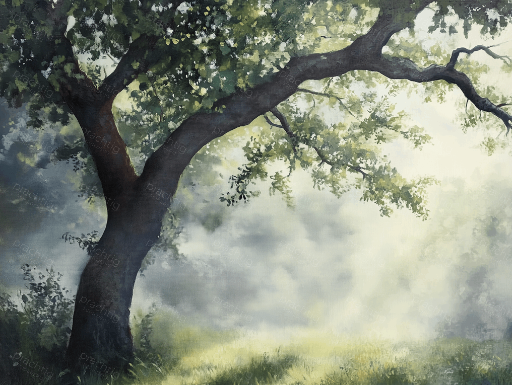 Schaduwrijke Eik in Zomerlicht