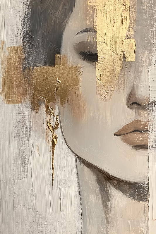 Gouden Glans op Portret