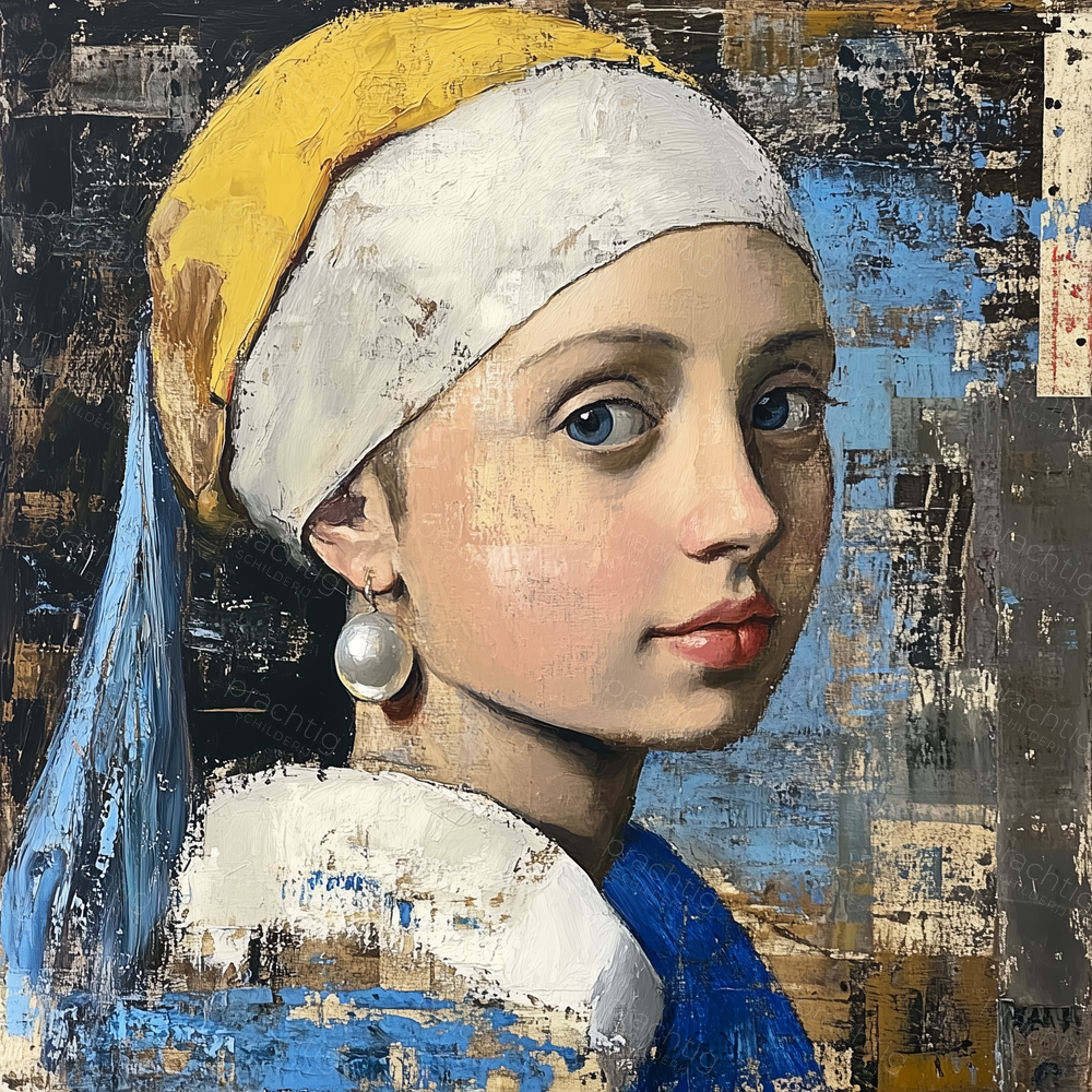 Meisje met parel en doek