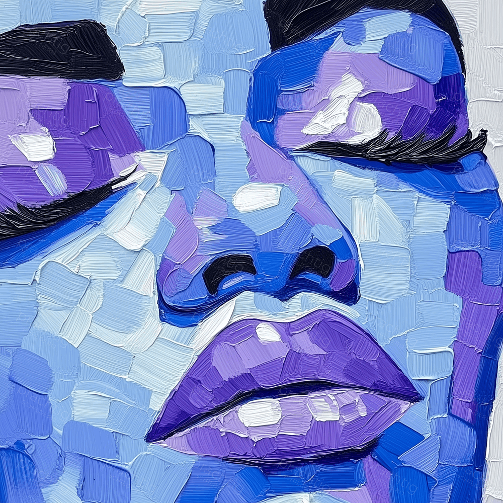 Dromerige Blauwe Close-up