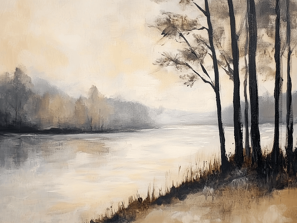 Rustige Ochtend aan de Rivier