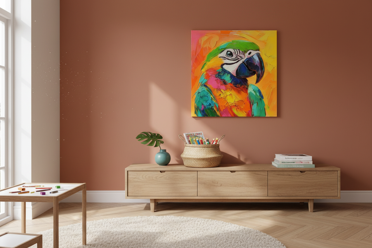 Papegaai in Levendige Kleuren