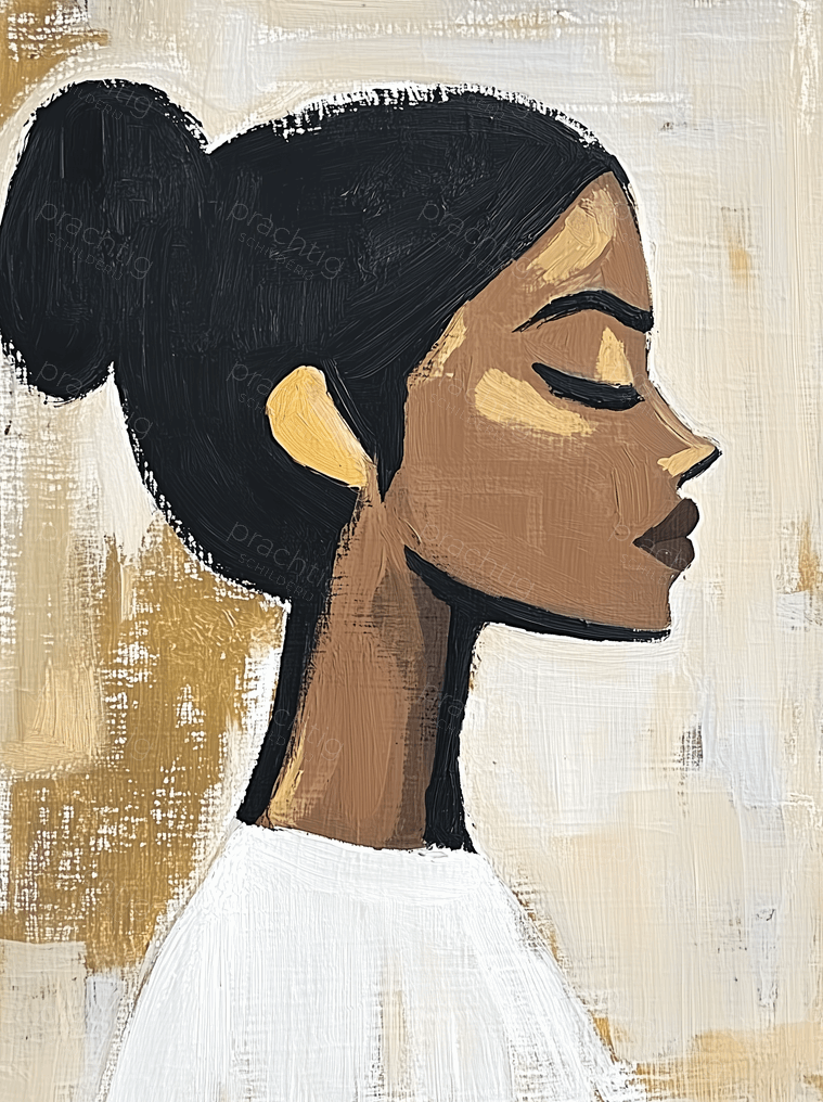 Zijaanzicht van een vrouw