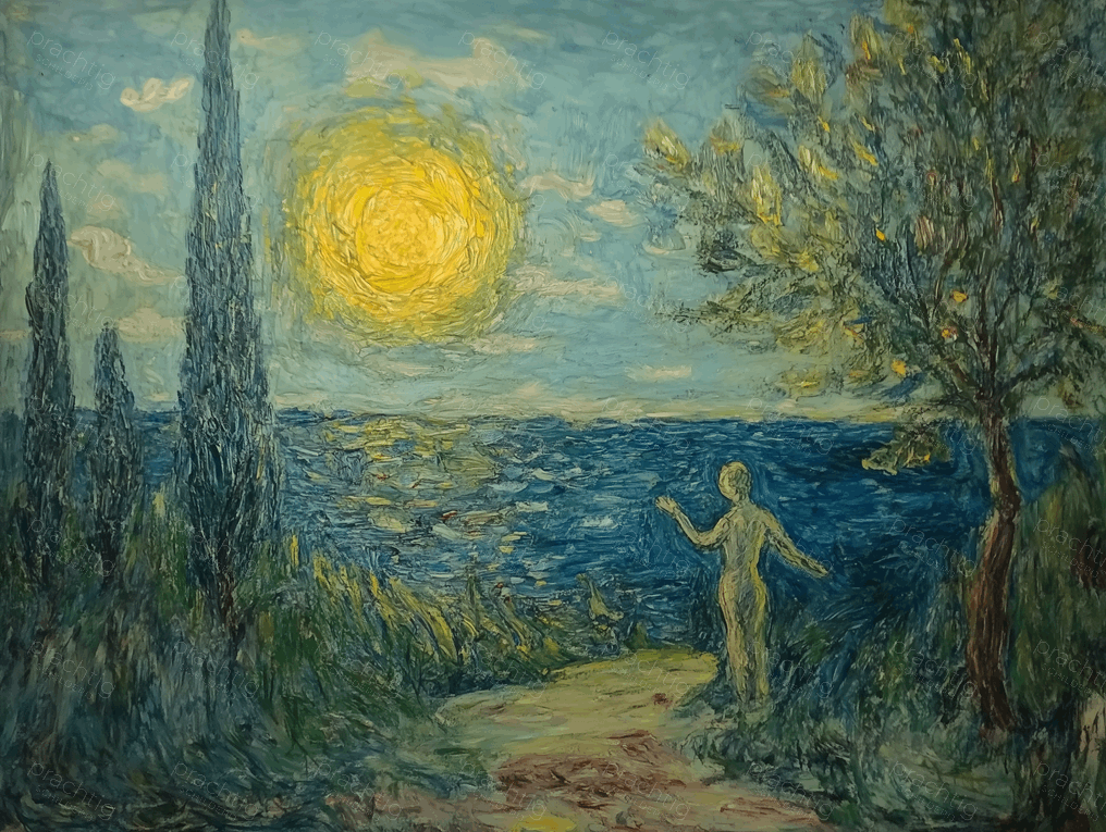 Zonsondergang aan de Blauwe Kust
