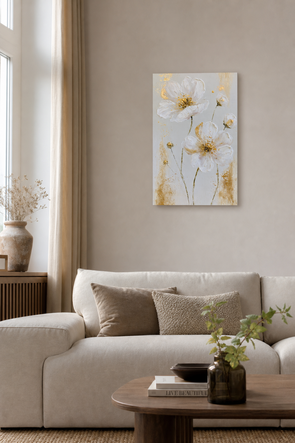 Bloemenpracht in Goud