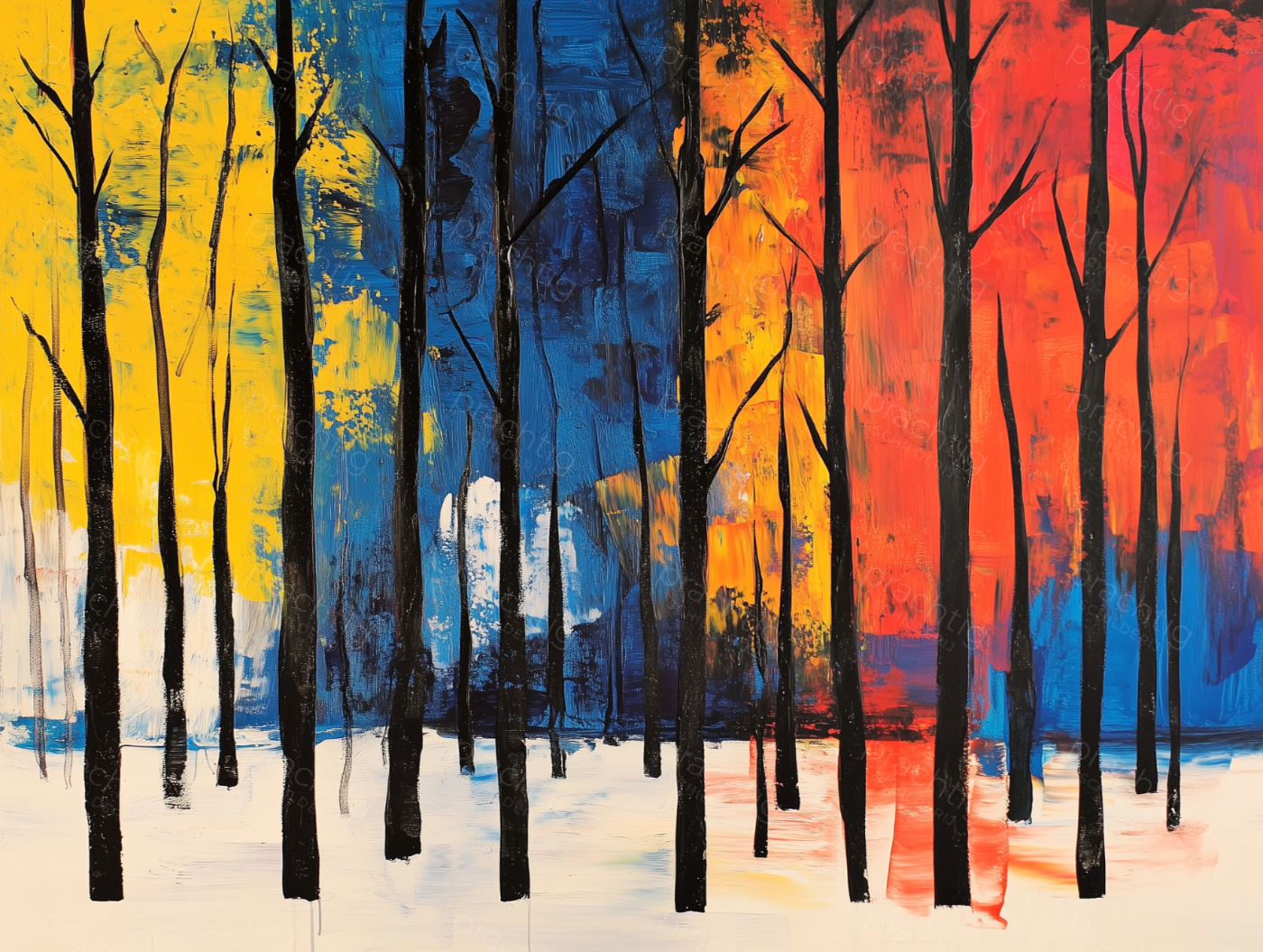 Herfstbos in Vuur en Vlam