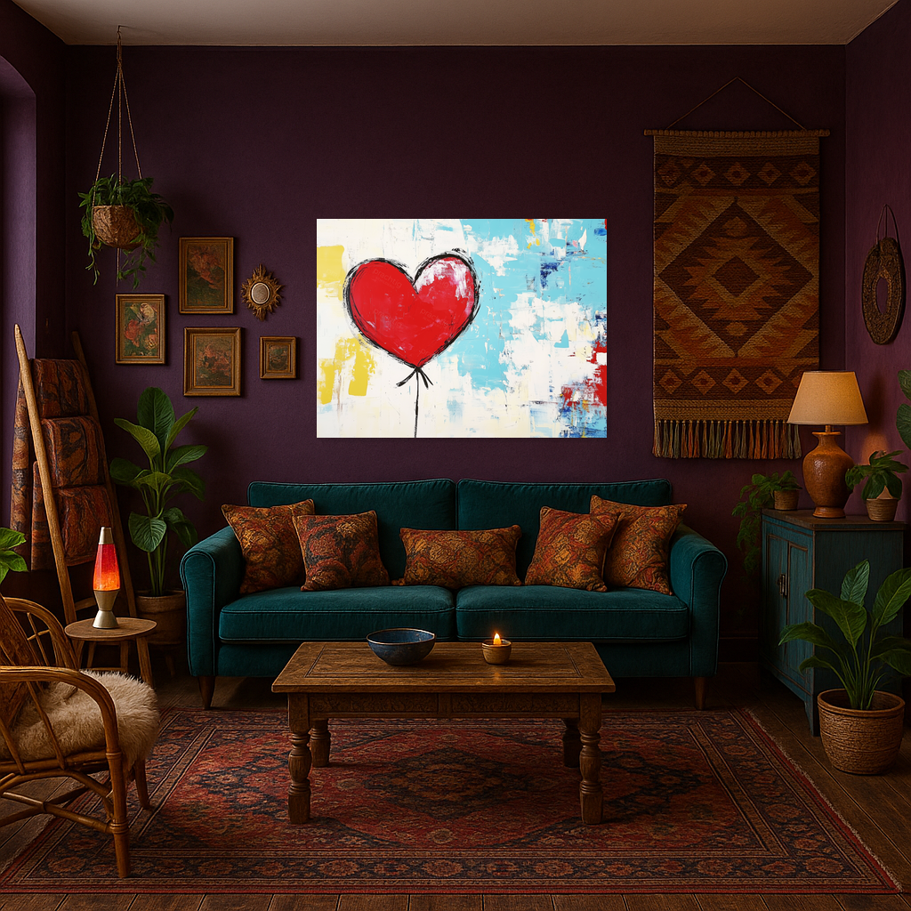 Abstracte Hart Ballon