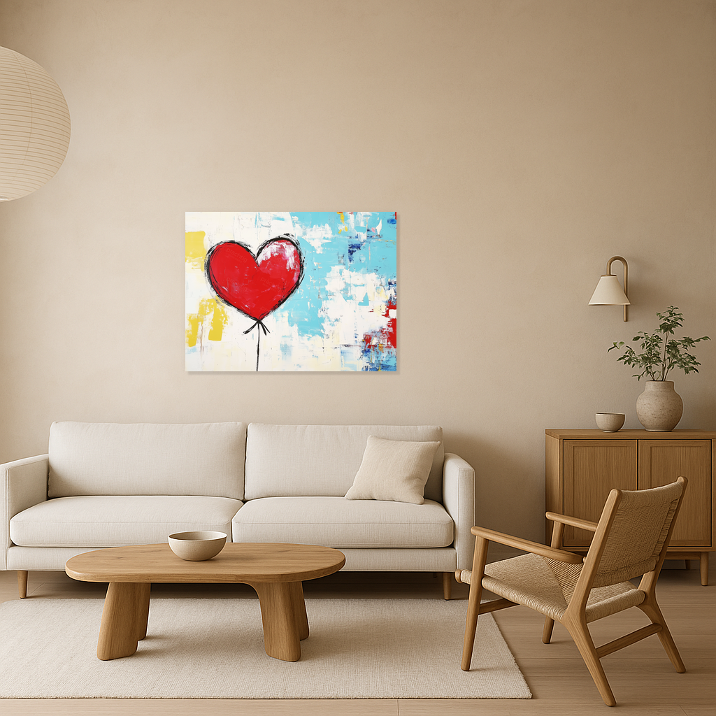 Abstracte Hart Ballon