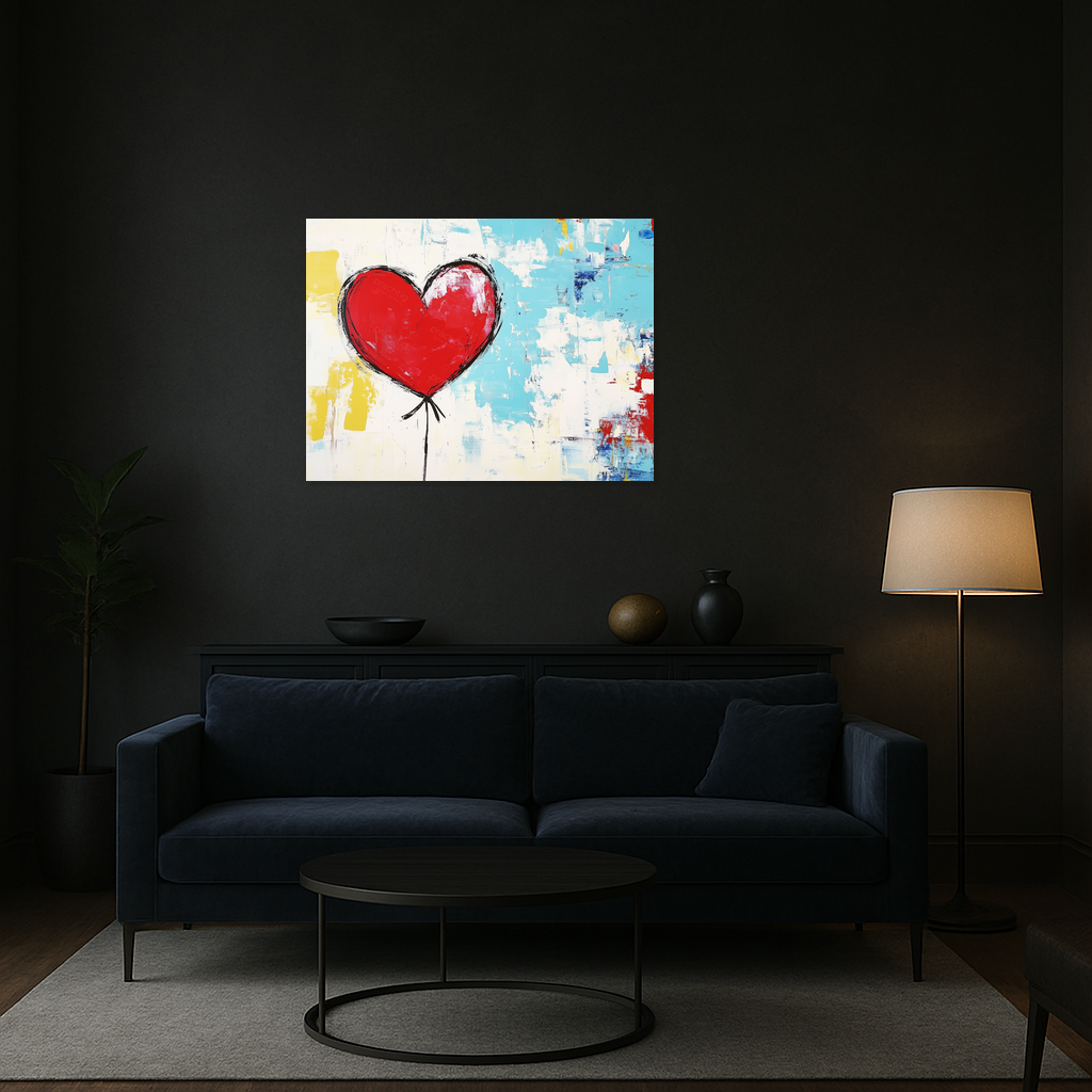 Abstracte Hart Ballon