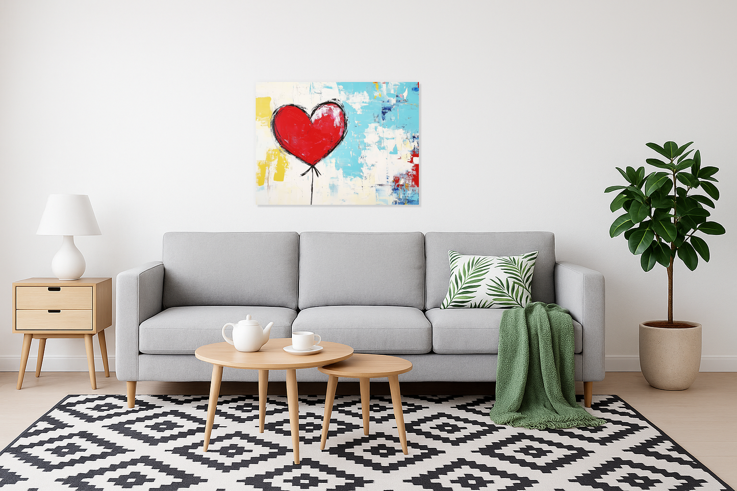 Abstracte Hart Ballon