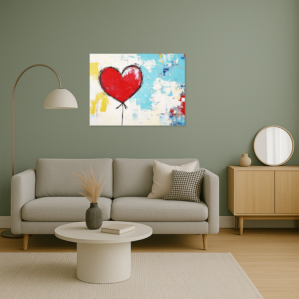 Abstracte Hart Ballon