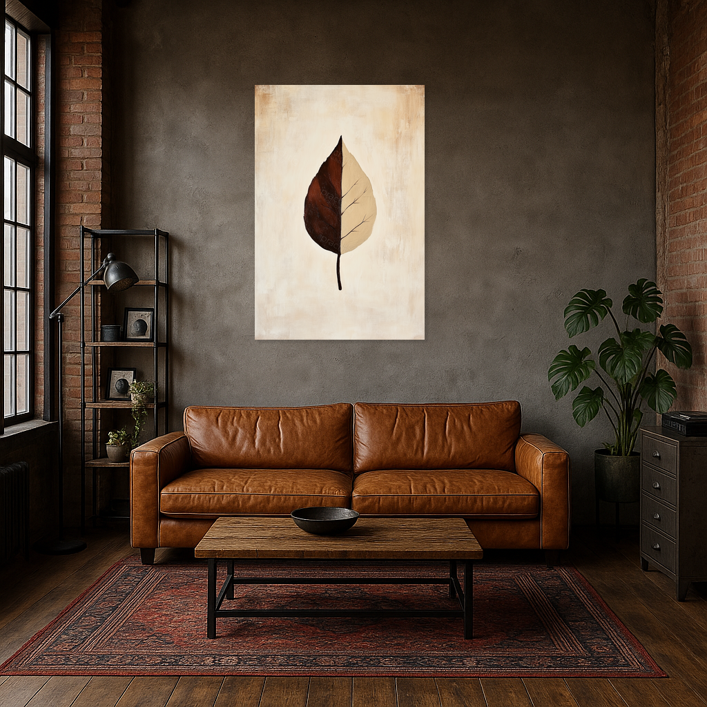 Blad in "Yin en Yang" Harmonie