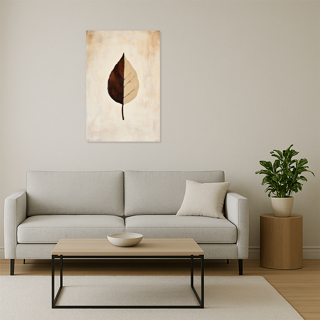 Blad in "Yin en Yang" Harmonie