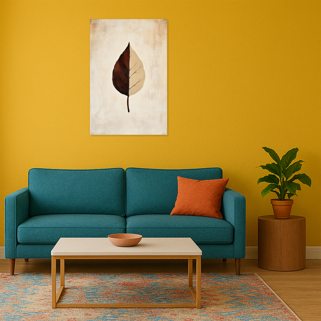 Blad in "Yin en Yang" Harmonie