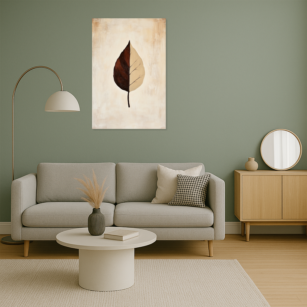 Blad in "Yin en Yang" Harmonie