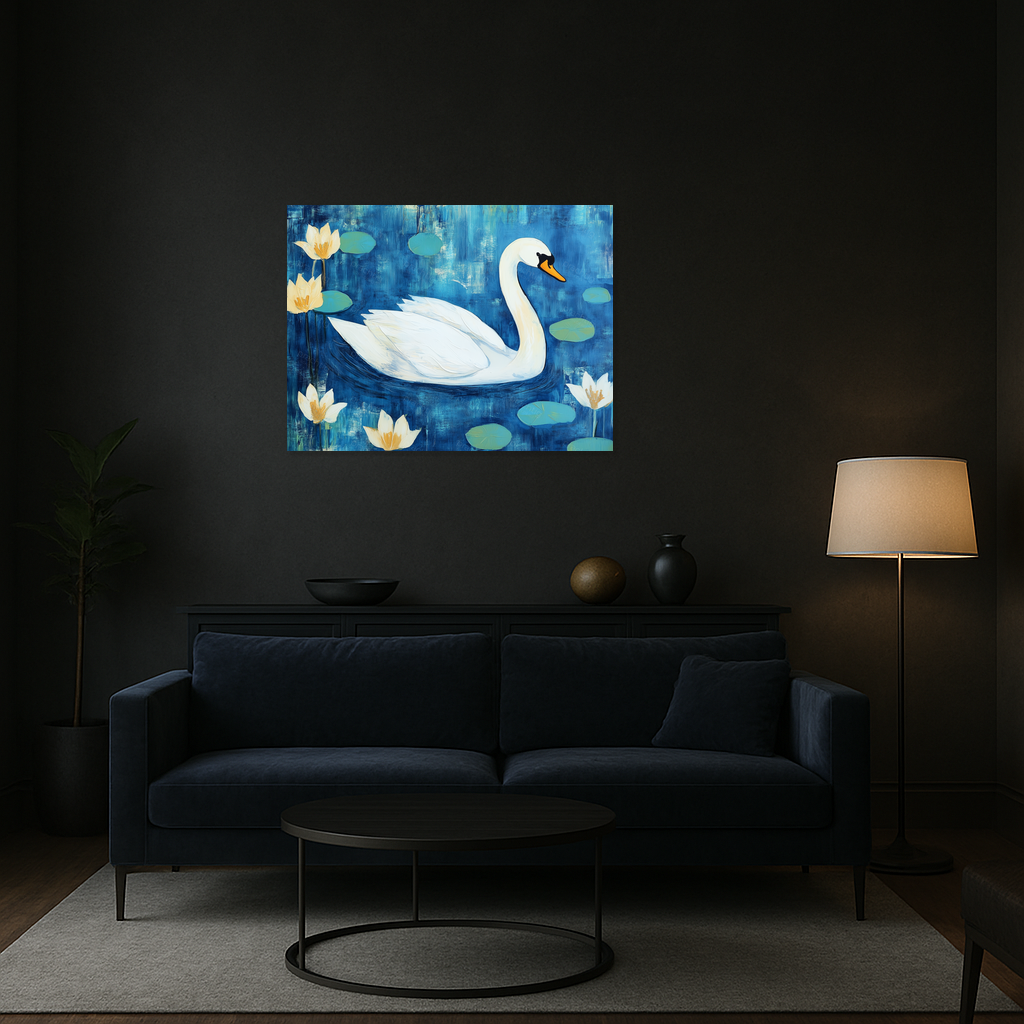 Elegante Zwaan op Vijver