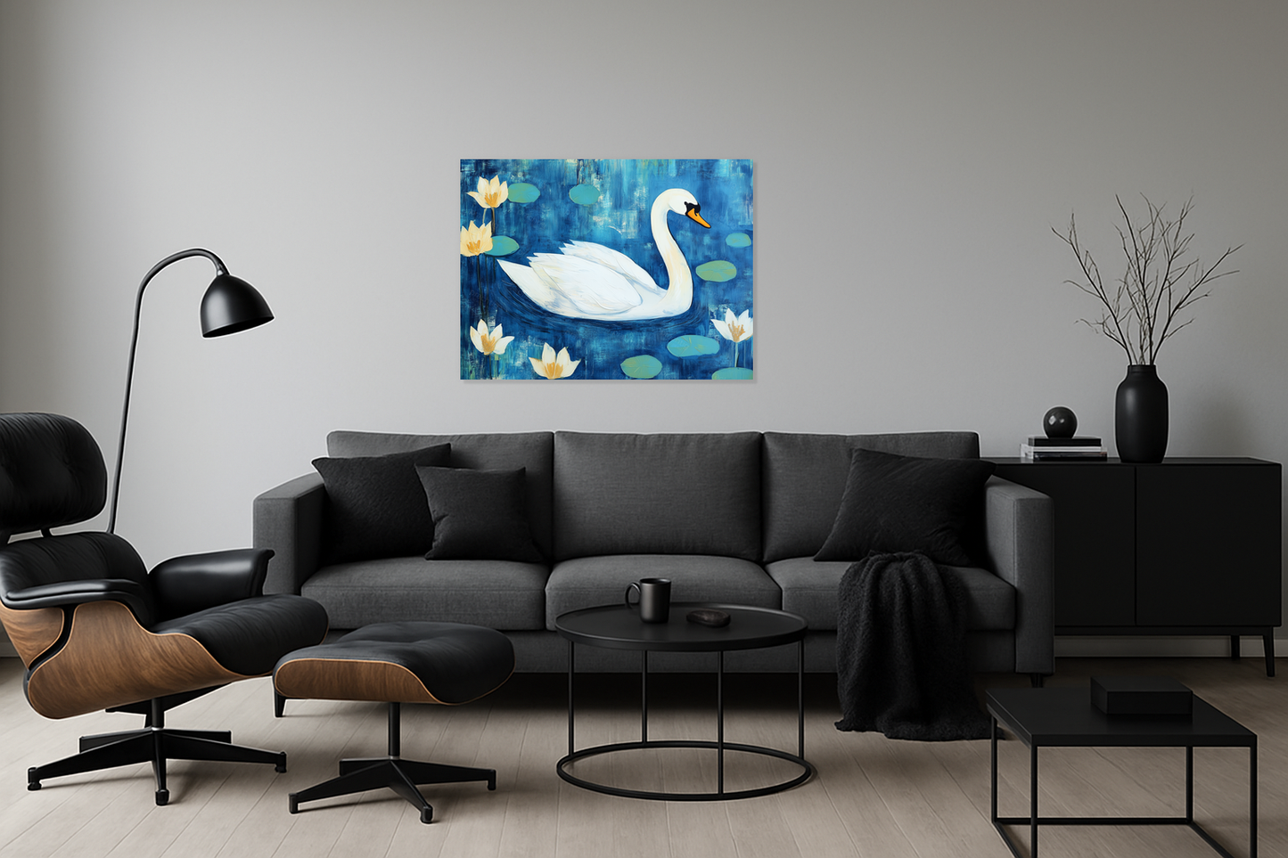 Elegante Zwaan op Vijver