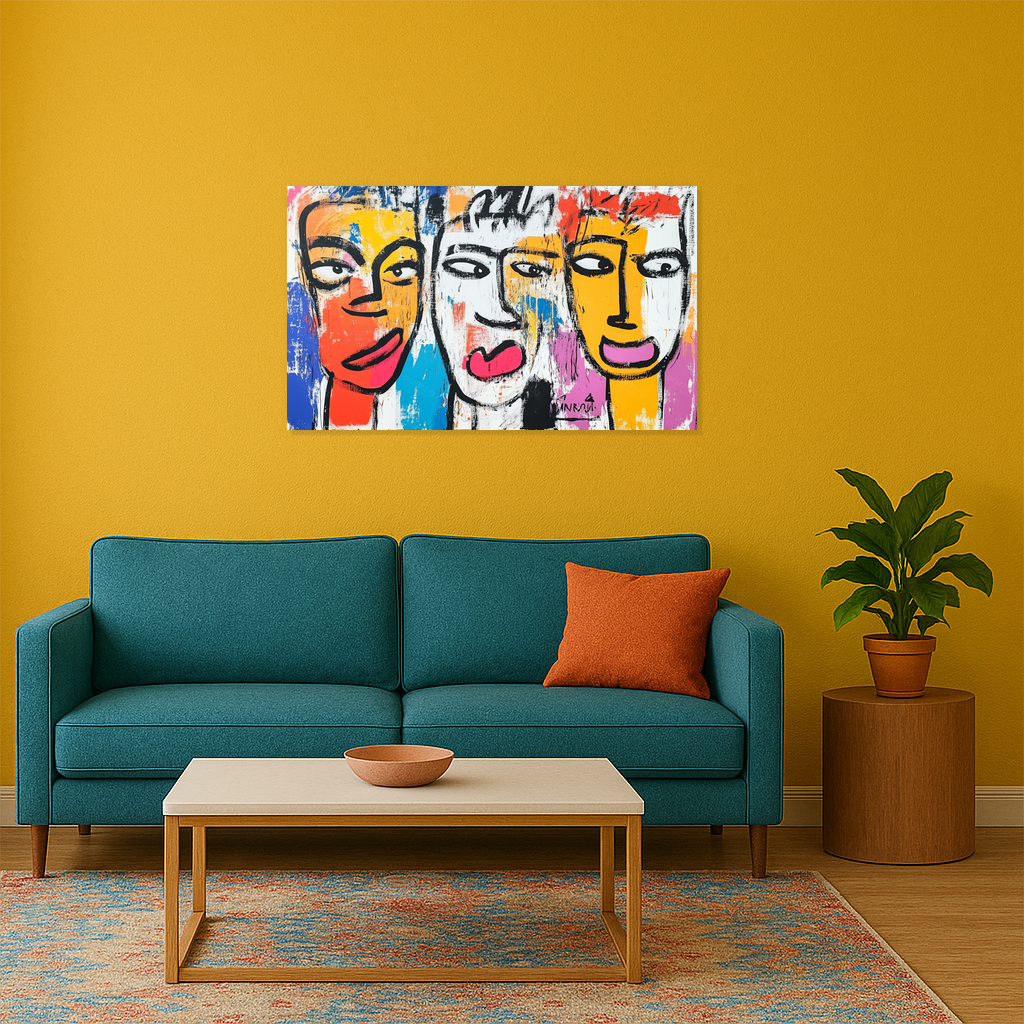 Drie Gezichten vol Expressie
