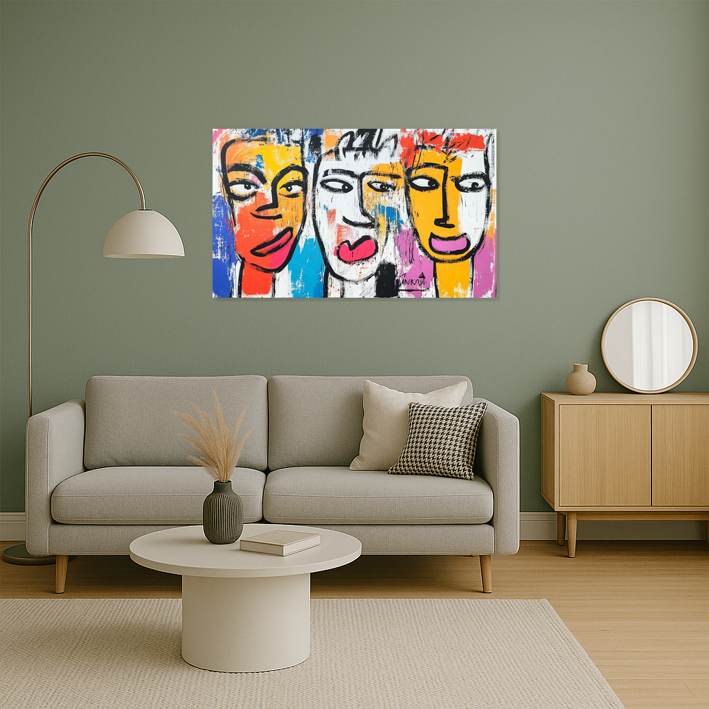 Drie Gezichten vol Expressie