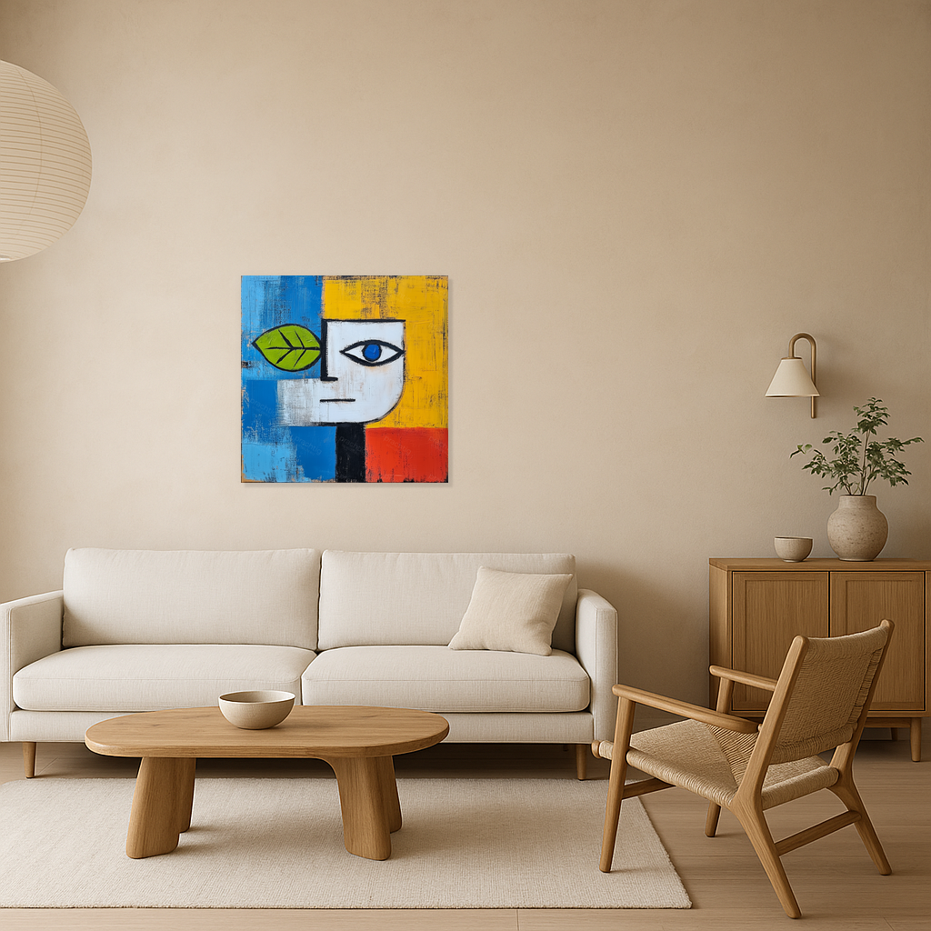 Geometrische Portret Kunstwerk