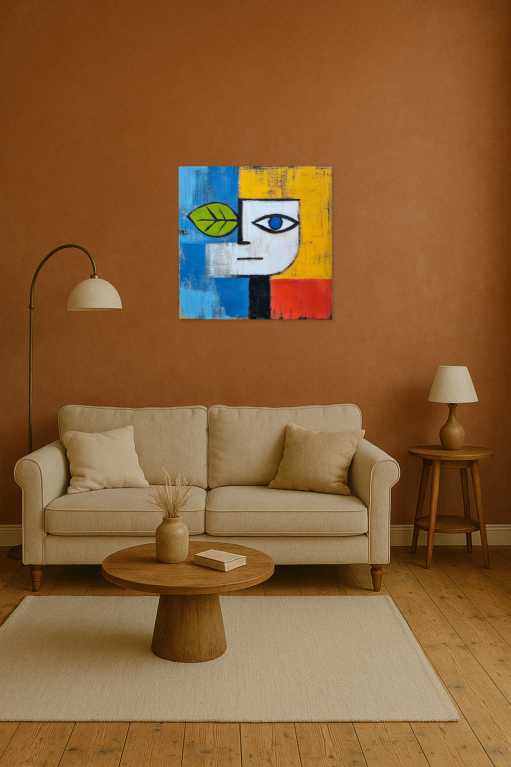 Geometrische Portret Kunstwerk
