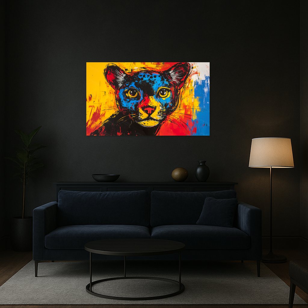 Dierenportret in Vurige Kleuren