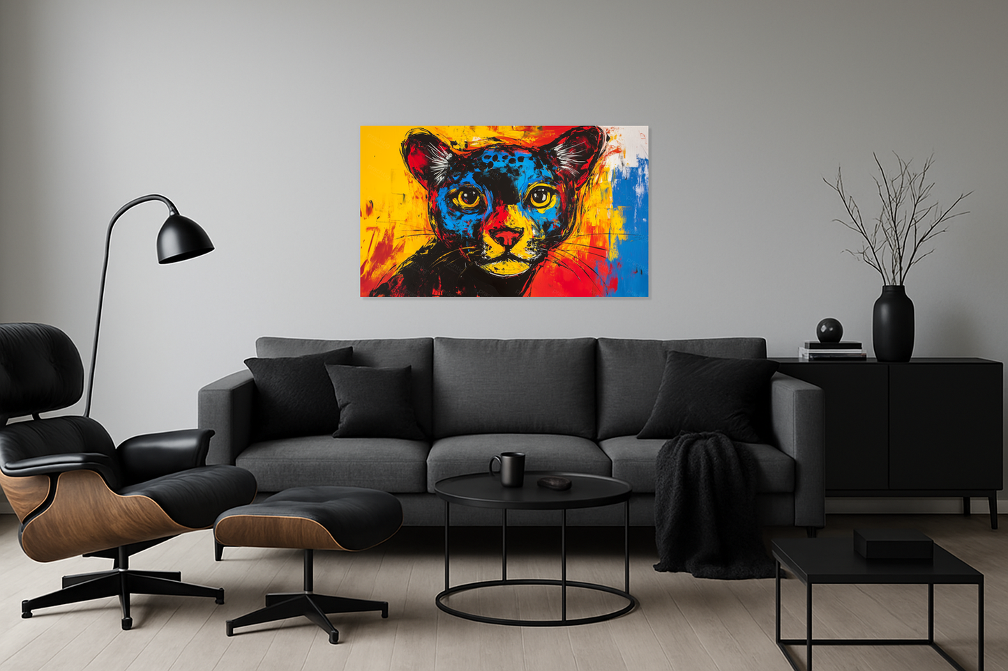 Dierenportret in Vurige Kleuren