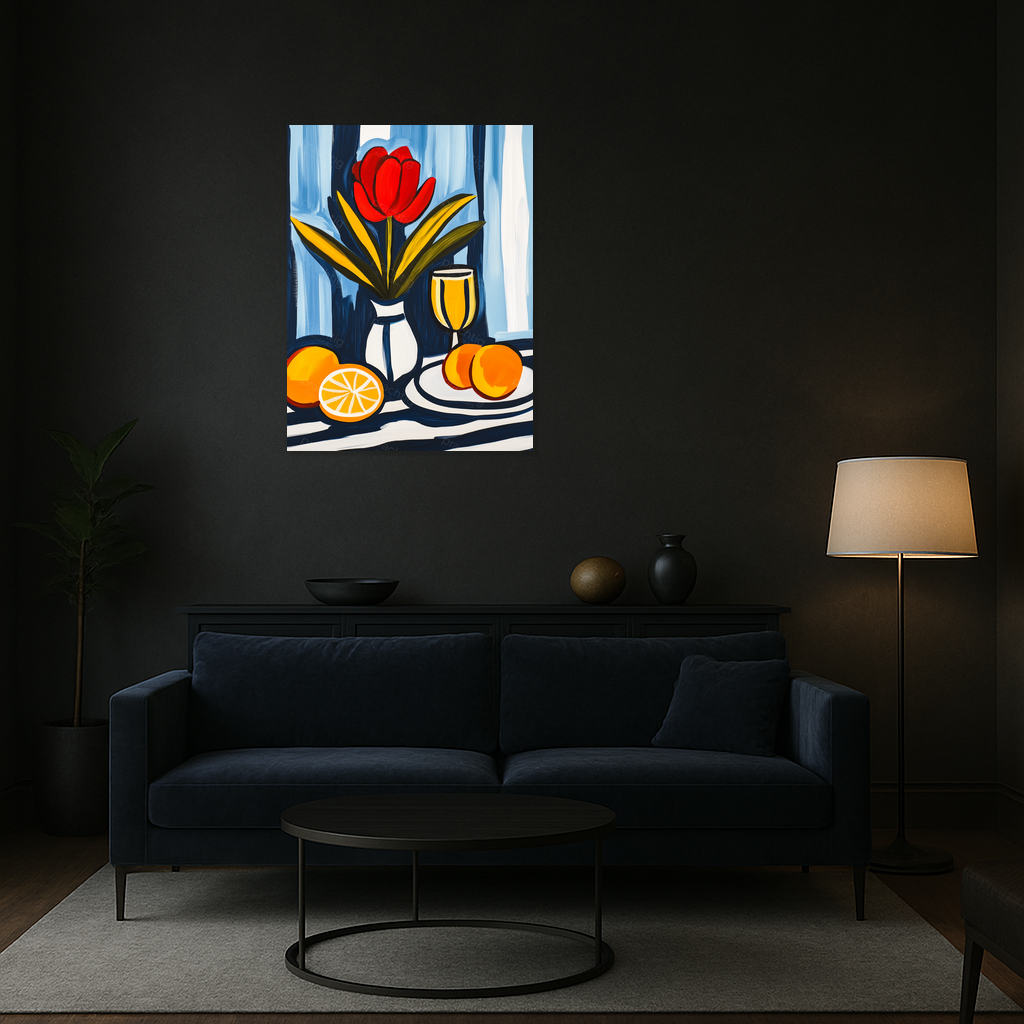 Bloemen en Fruit in Vrolijke Tinten
