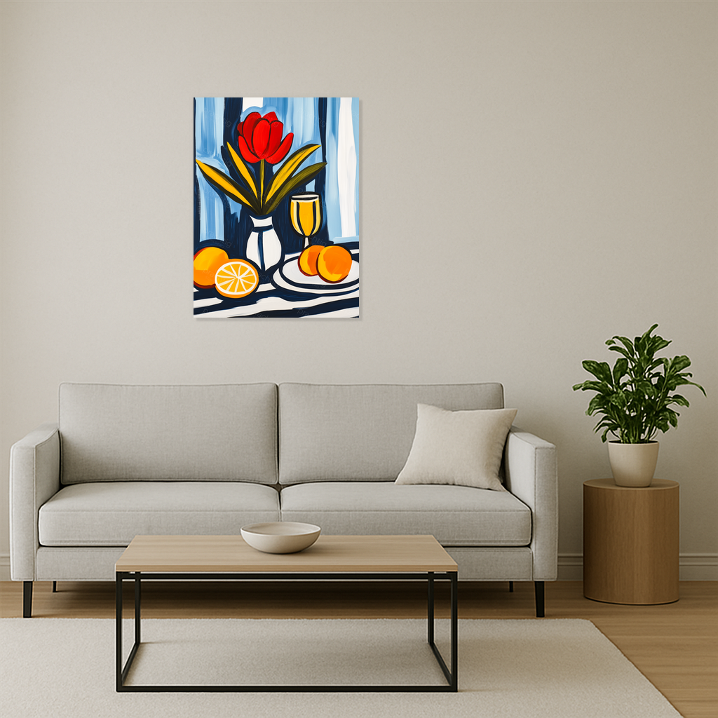 Bloemen en Fruit in Vrolijke Tinten