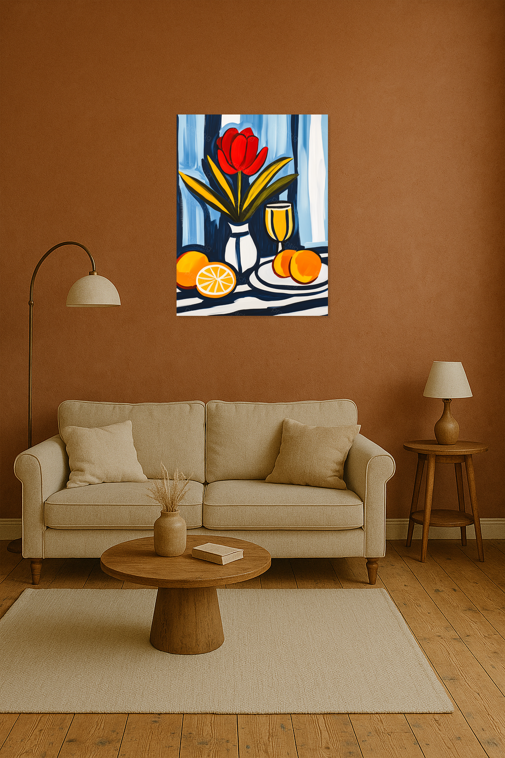 Bloemen en Fruit in Vrolijke Tinten