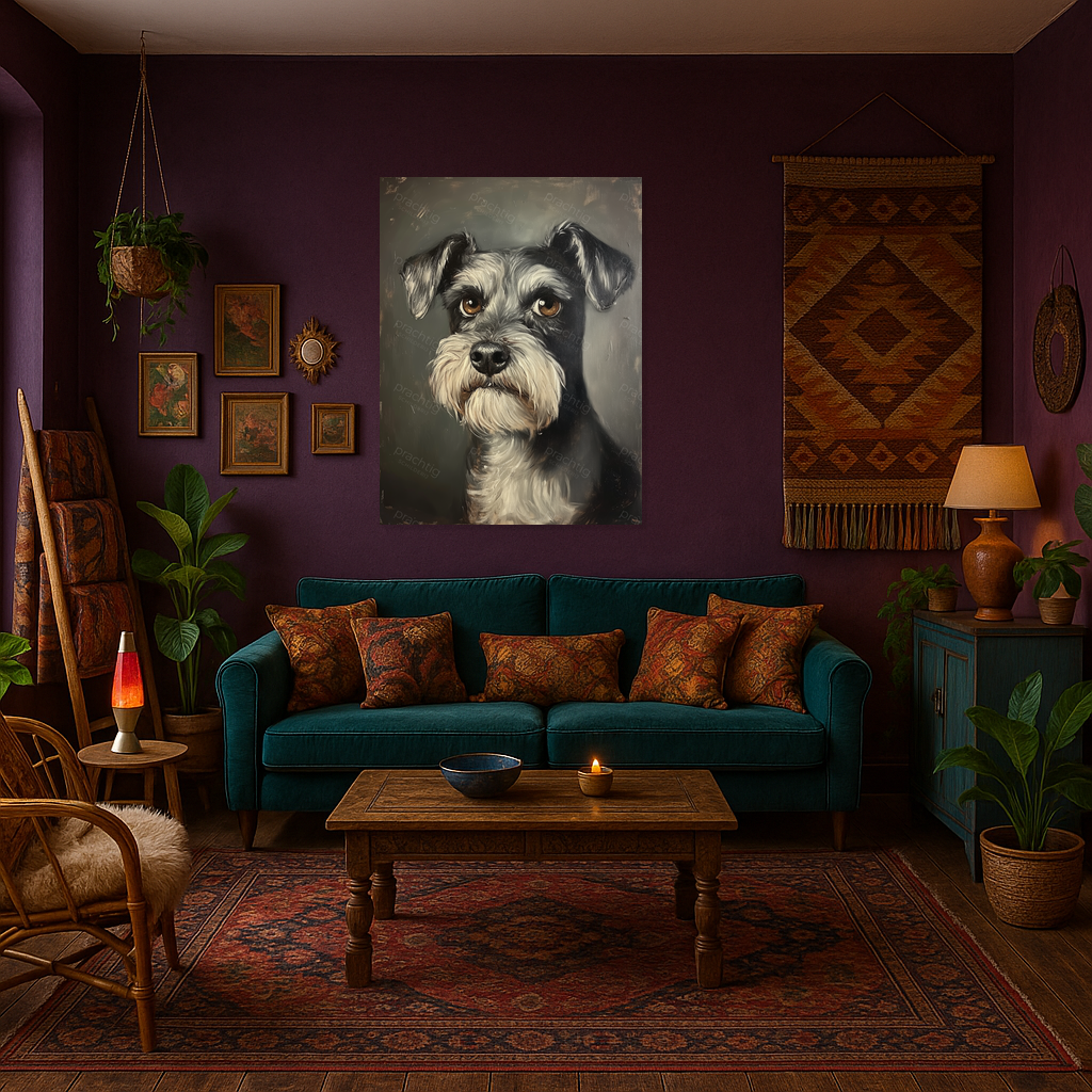 Expressief Schnauzer Portret
