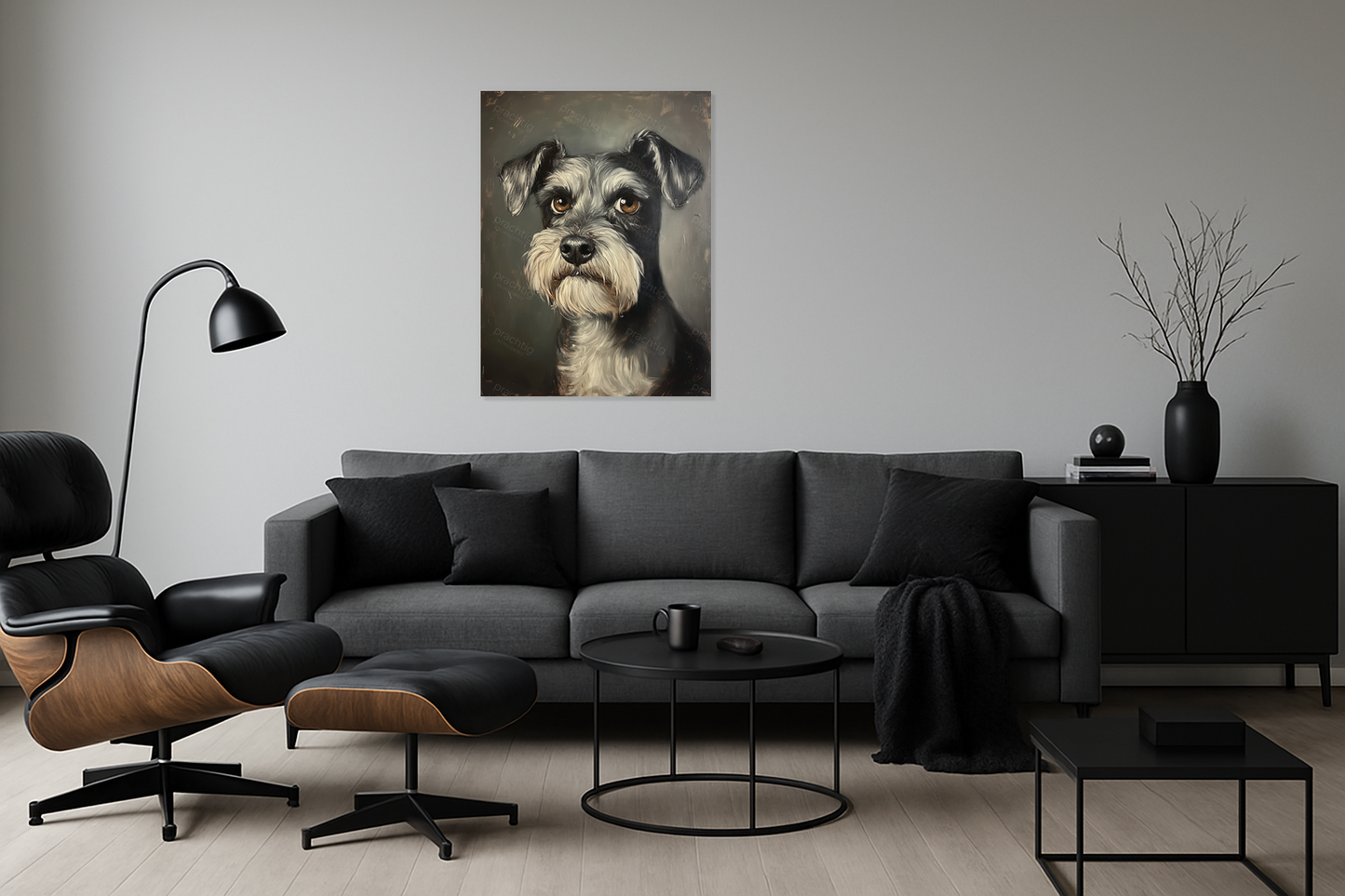 Expressief Schnauzer Portret