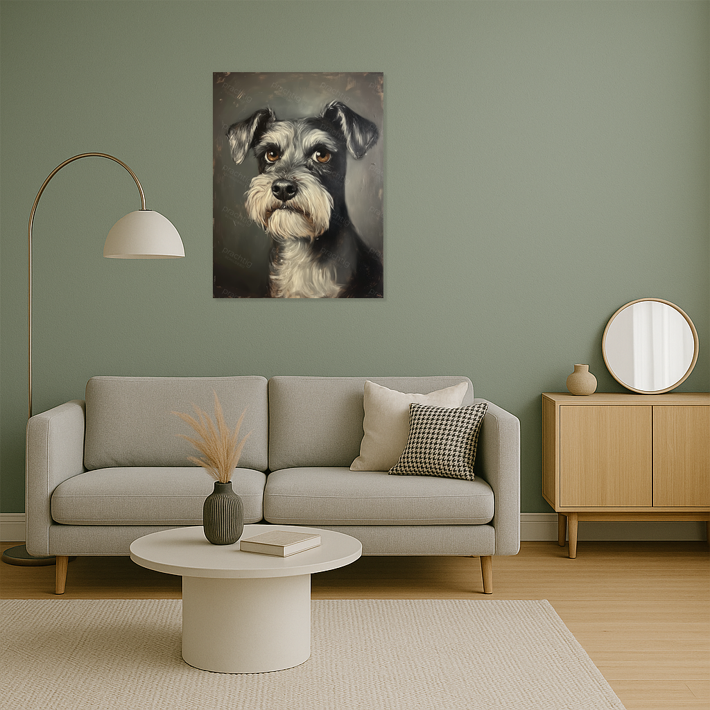 Expressief Schnauzer Portret