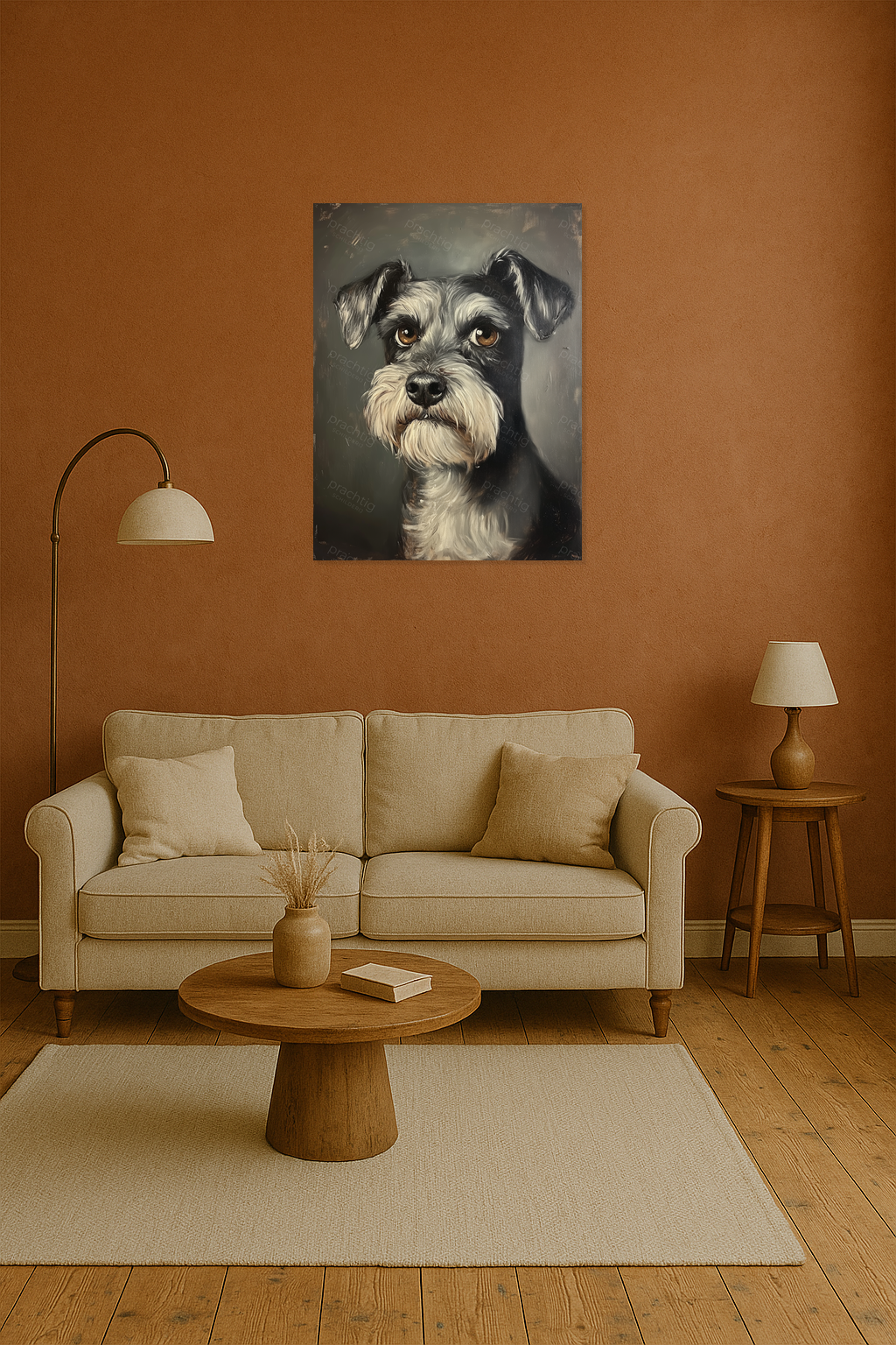 Expressief Schnauzer Portret