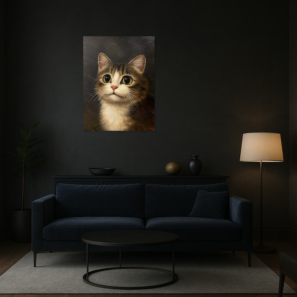 Betoverende Kat Met Grote Ogen