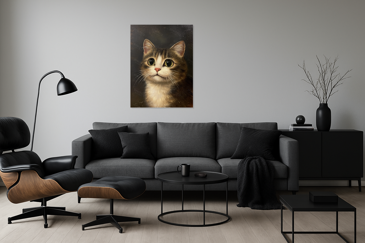 Betoverende Kat Met Grote Ogen
