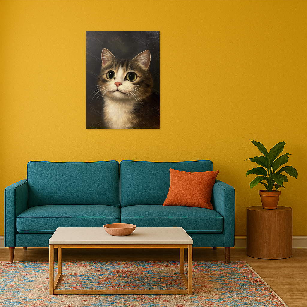 Betoverende Kat Met Grote Ogen