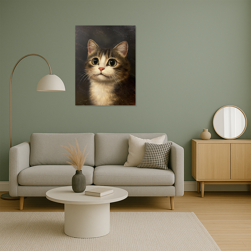 Betoverende Kat Met Grote Ogen