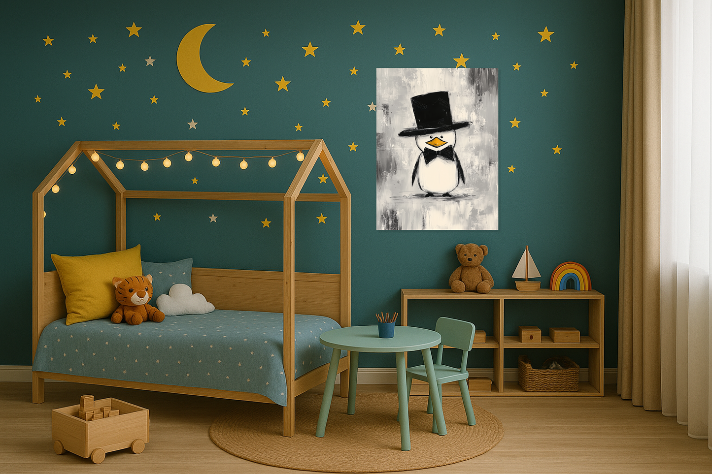 Chique Pinguïn in Stijl