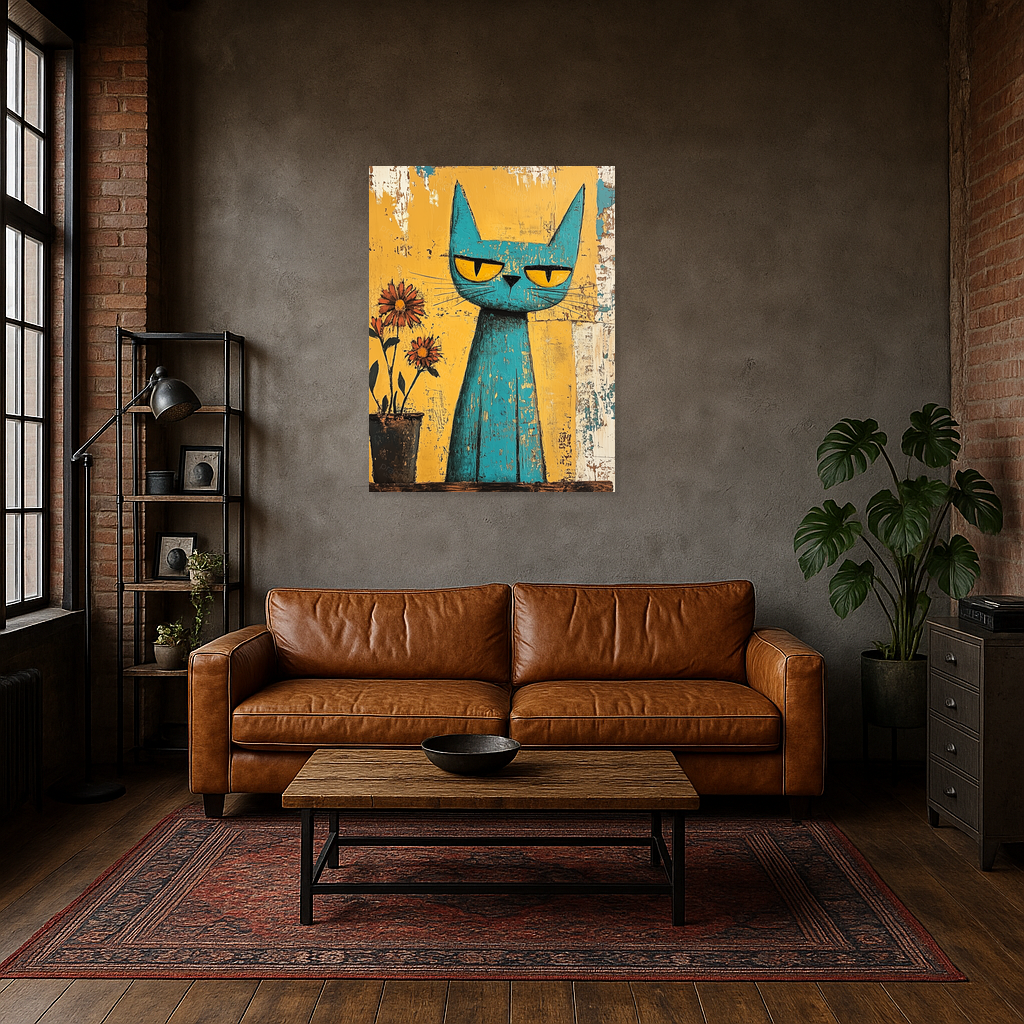 Blik van de Blauwe Kat