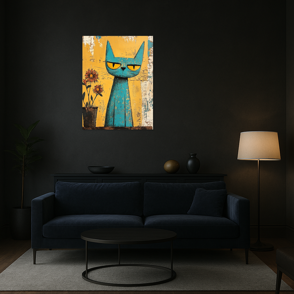 Blik van de Blauwe Kat
