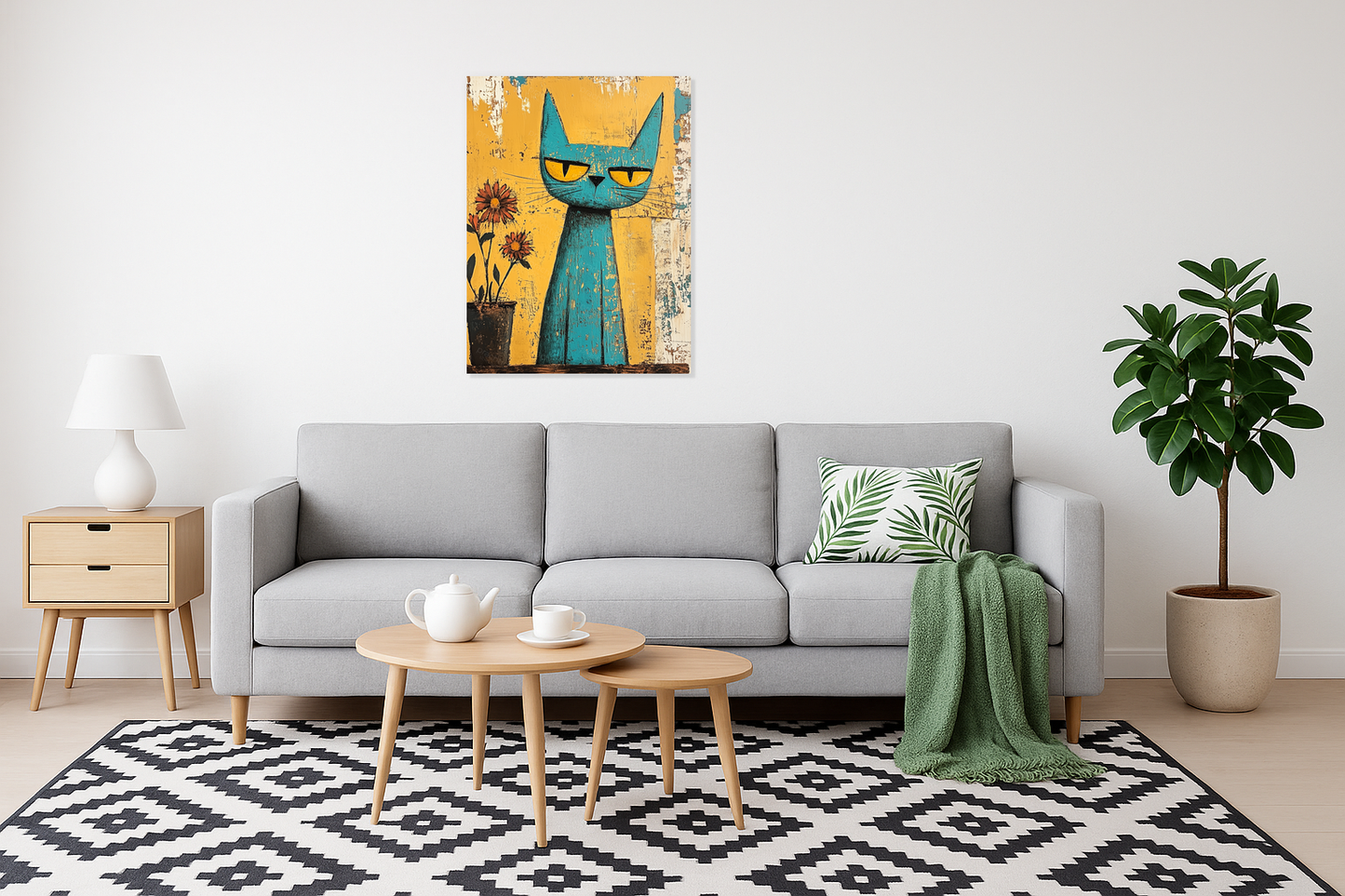 Blik van de Blauwe Kat