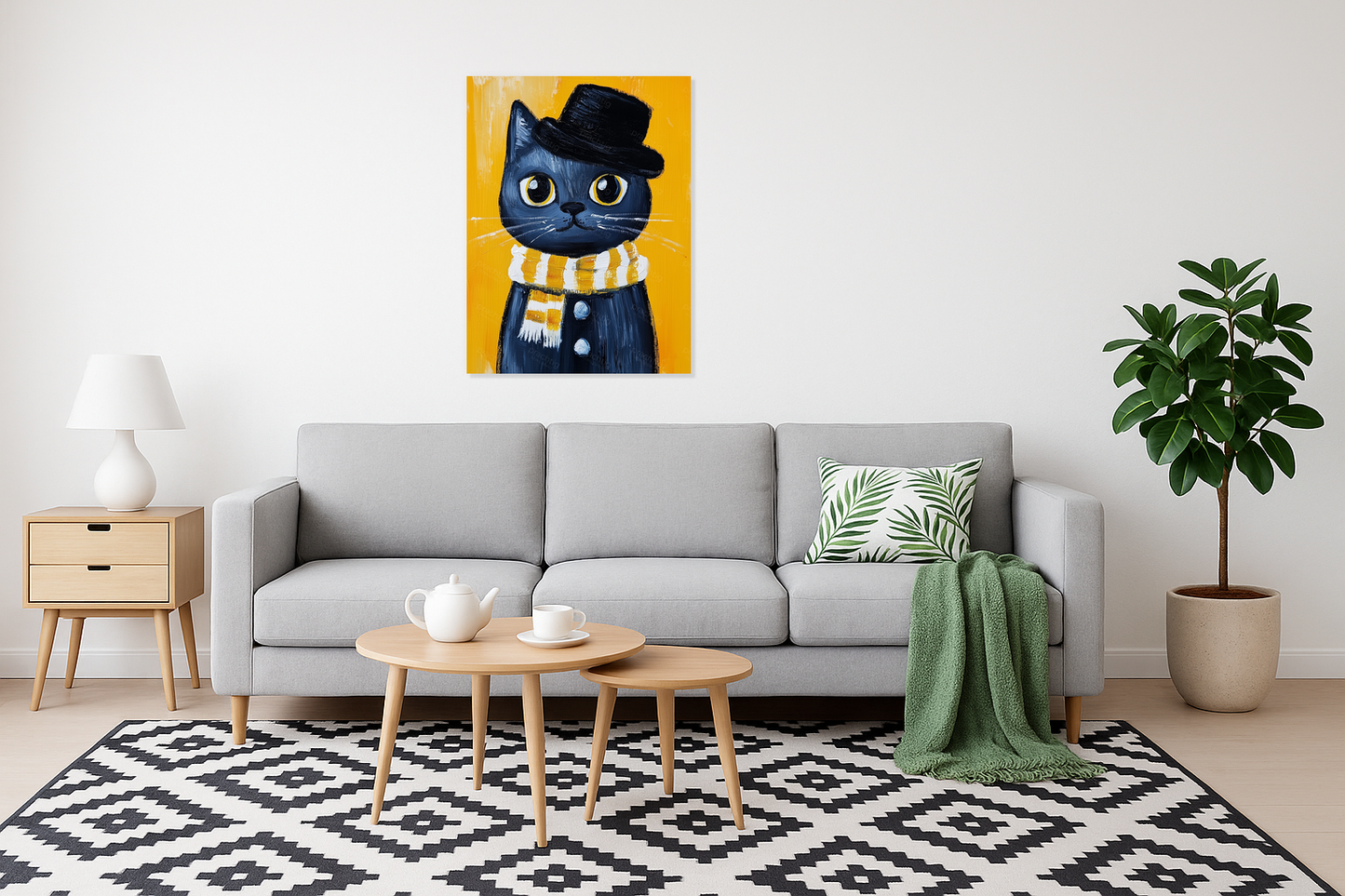 Charmante Kat in Stijl