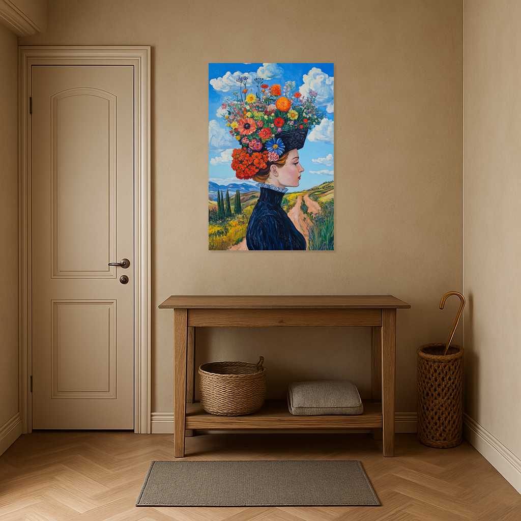 Bloemenhoed in Zomers Landschap